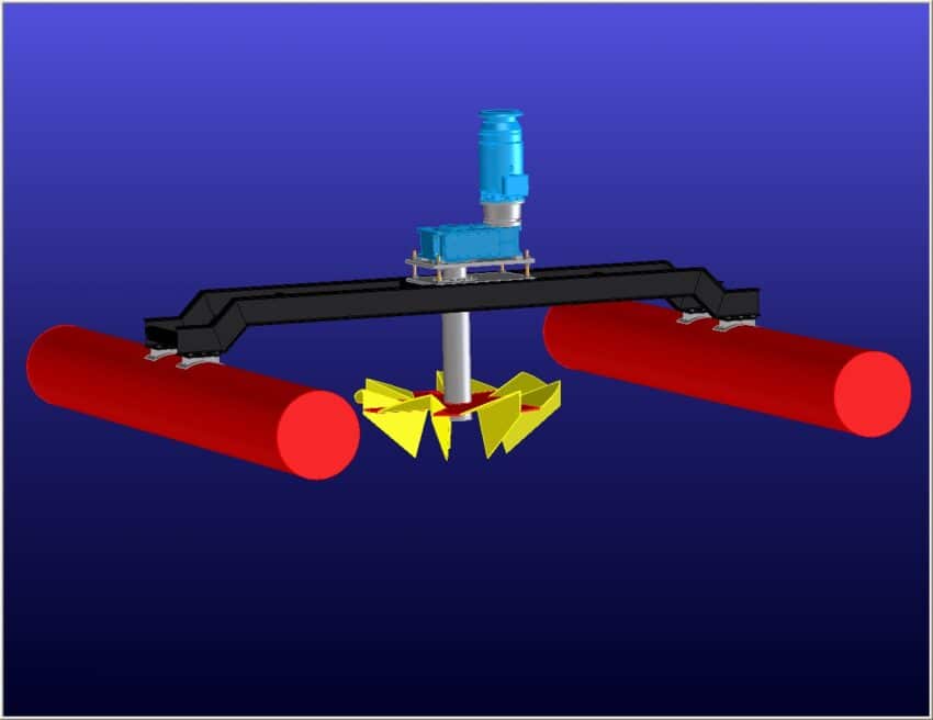 Floating aerator